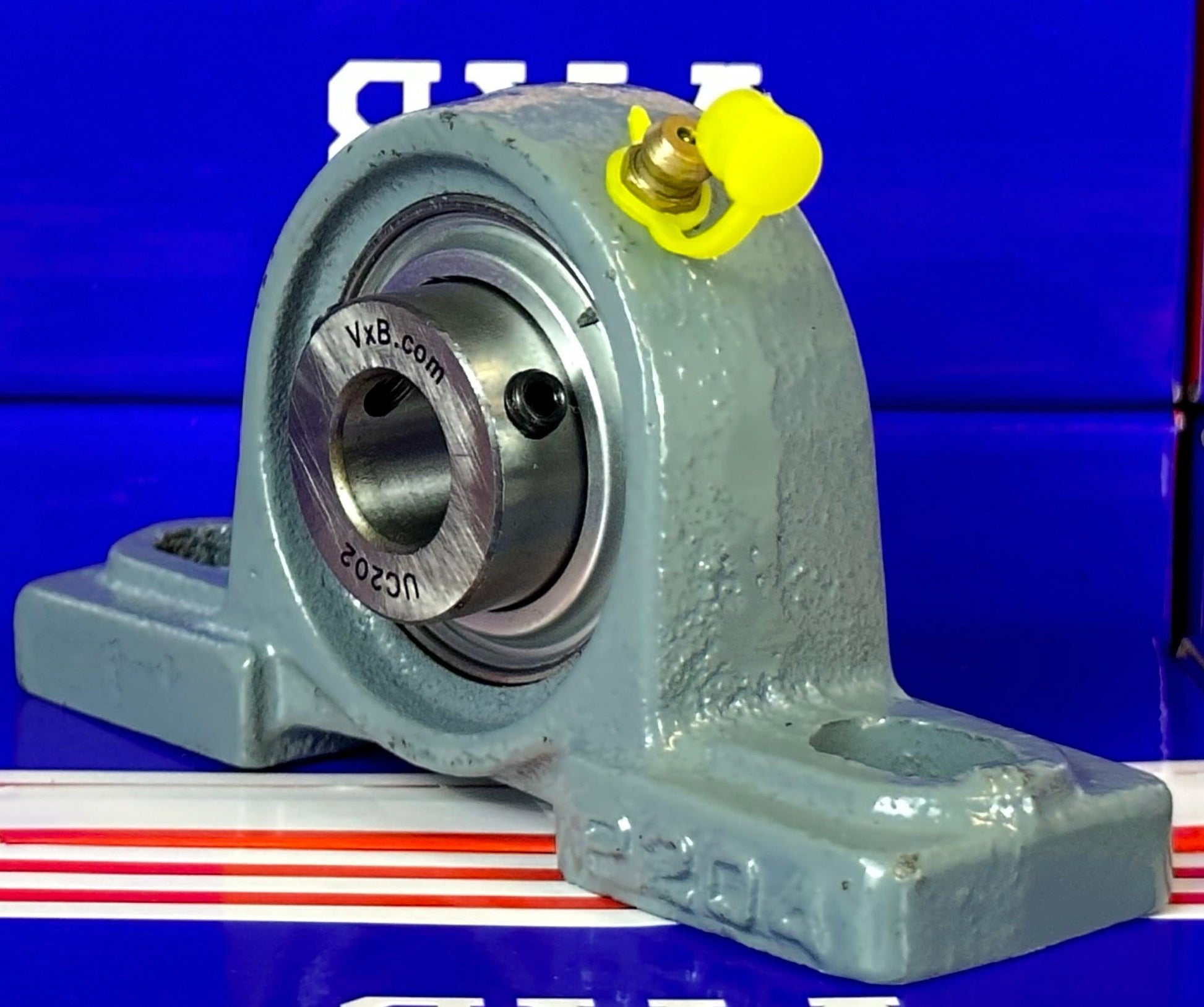 15mm Bearing UCP202 + Pillow Block Cast Housing Mounted Bearings - VXB Ball Bearings