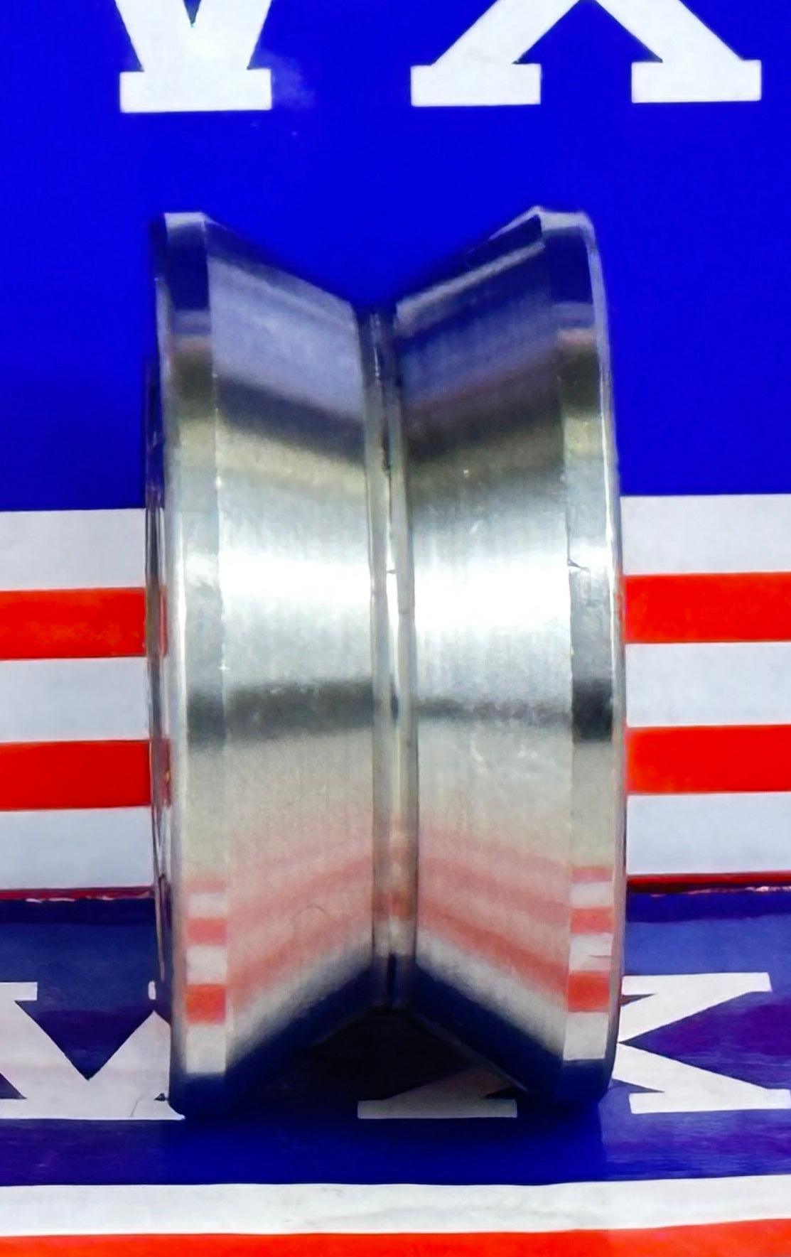 15x41x20mm V Groove Track Roller Guide Shield Ball Bearing LV202-41ZZ - VXB Ball Bearings