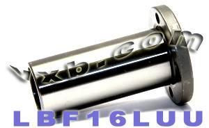 16mm Round Flanged Long Bushing Linear Motion LBF16LUU - VXB Ball Bearings