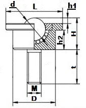 17 lbs load capacity Heavy Duty Machined Steel Ball Transfer Unit with M5 threaded bolt Bearing transfer - VXB Ball Bearings
