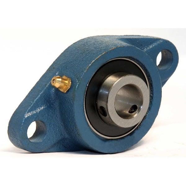 17mm Bearing UCFL203 + 2 Bolts Flanged Cast Housing Mounted Bearings - VXB Ball Bearings