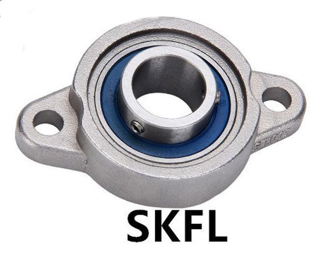 17mm Miniature Flanged Block Stainless Steel Mounted Bearings - VXB Ball Bearings