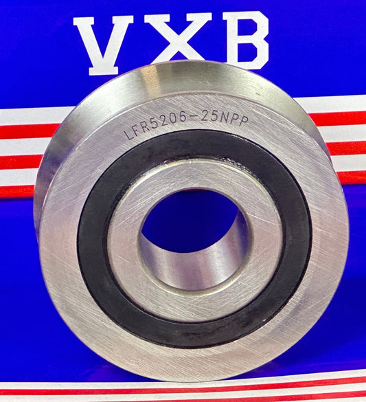 LFR5206-25NPP 25mm ID x 25mm U Groove Sealed Track Roller Bearing Track