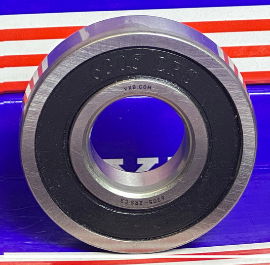 6305-2RS C3 Clearance Sealed  Bearing 25x62x17