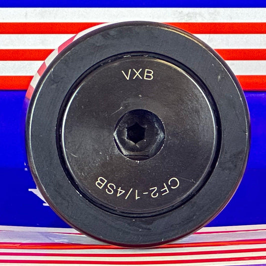 CF2-1/4SB Cam Follower with an extremely fine Needle Roller Bearing 2 1/4"x1 9/32"x2" Inch - VXB Ball Bearings