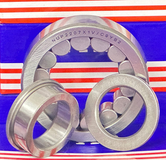 NUP2207X1V/C9YB2 Full Complement Cylindrical Roller Bearing 35x90x23mm