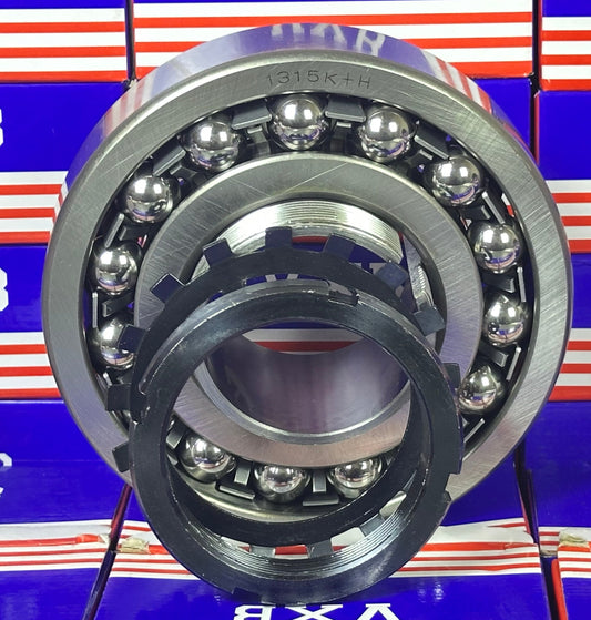 1315K+H Tapered Self Aligning Bearing with Adapter Sleeve 65x160x37