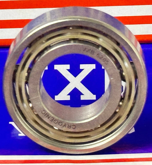 Cryogenic S6205 ABEC 3 with PEEK Cage Ball Bearing 25x52x15