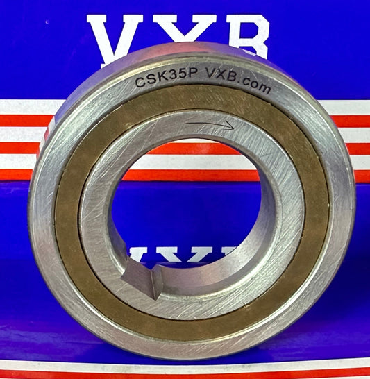 CSK35P  One way Bearing  Sprag Freewheel Clutch Bearings With One Key-way on the inner Ring
