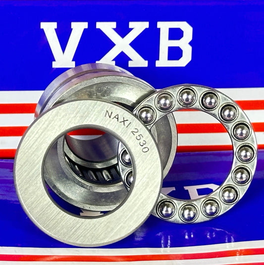NAXI 2530 Combined Needle Roller with Thrust Ball Bearing Bore:25mm x width:30mm With inner Ring