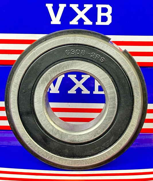 6308-2RSNR Sealed Bearing 40x90x23 with Snap Ring