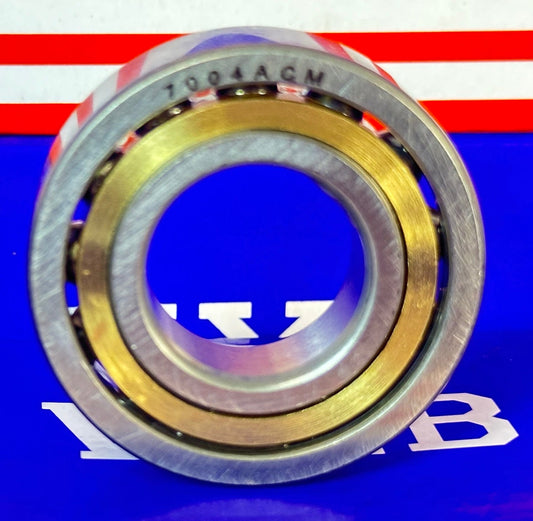 7004ACM Angular Contact bearing Bronze Cage 20x42x12