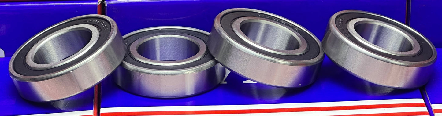 6005-2RS Bearing 25x47x12 Ball Bearing Dual Sided Rubber Sealed Deep Groove (4PCS)