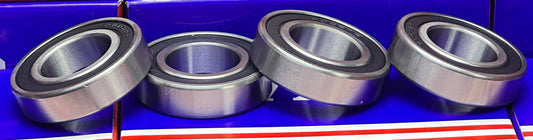 6005-2RS Bearing 25x47x12 Ball Bearing Dual Sided Rubber Sealed Deep Groove (4PCS)