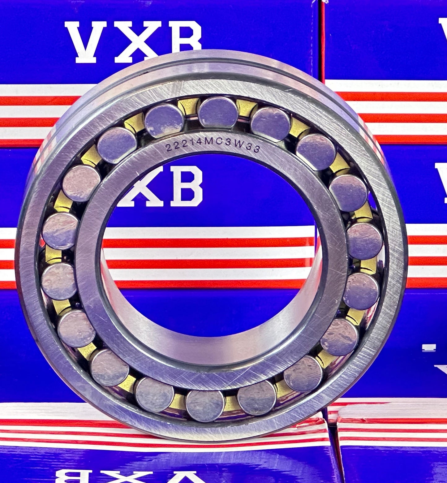 22214MC3W33 Roller Bearing 70x125x31 Spherical Bearings Bronze Cage