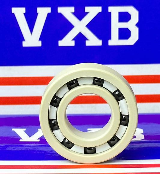 PEEK 6002 Ball Bearing PTFE cage Si3N4 Ceramic Balls 15x32x9