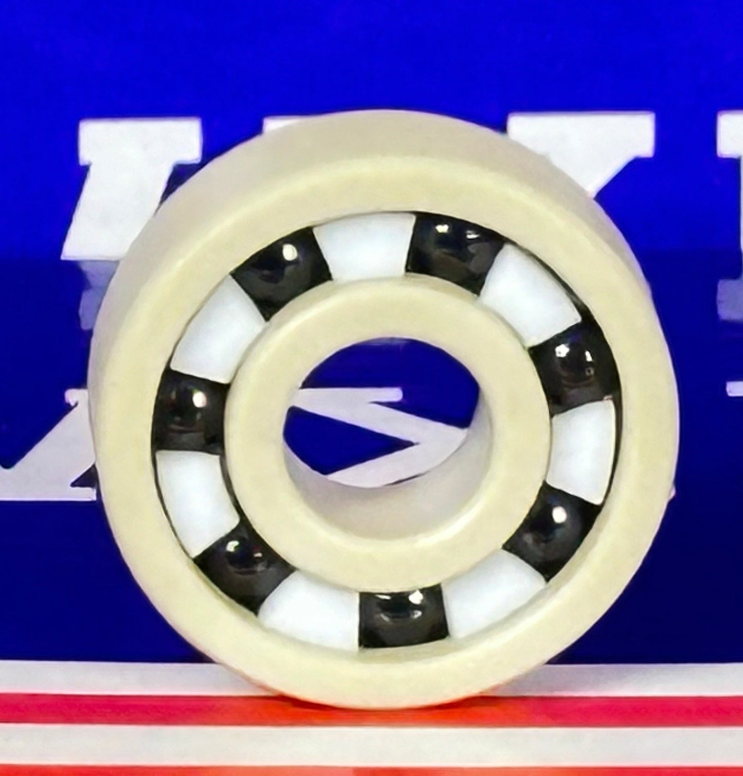 PEEK 608 Ball Bearing PTFE cage Si3N4 Ceramic Balls 8x22x7