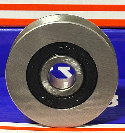 12mm Bore Bearing with 50mm Steel Wire Rope Cable Track Pulley 12x50x13mm