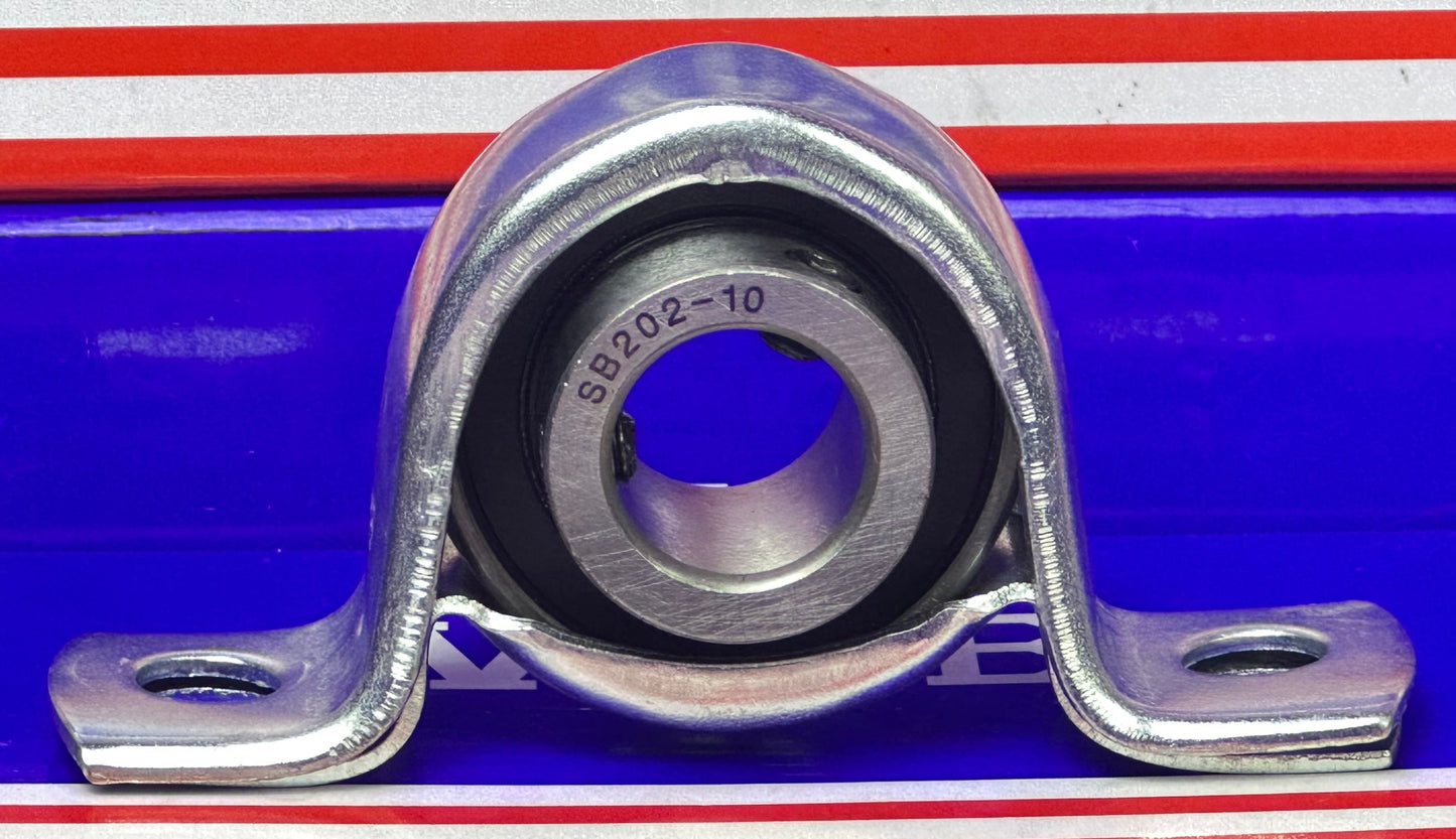 SBPP202-10 Bearing 5/8" Steel pillow type Mounted Bearings