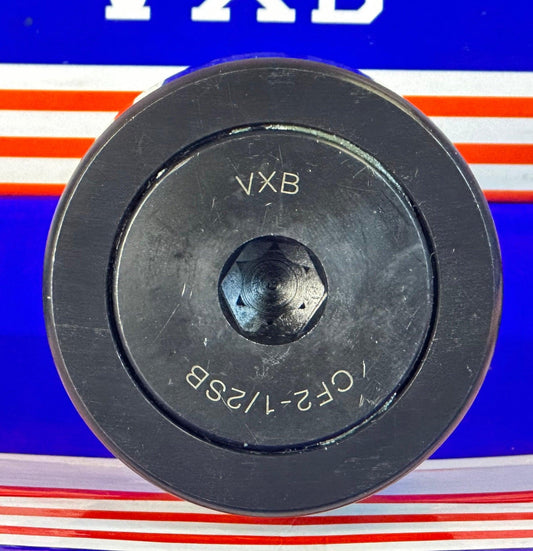 CF2-1/2SB Cam Follower with an extremely fine Needle Roller Bearing 2 1/2"x1 1/2"x1" Inch - VXB Ball Bearings