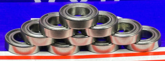 S6800ZZ 10x19x5 Stainless Steel Shielded Bearing Pack of 10