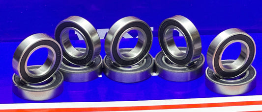 6801-2RS 12x21x5 Sealed Bearing Pack of 10