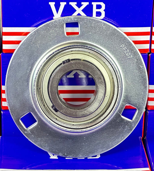 1-1/4"inch Bore 3-Bolt Flanged Mounted SBPF207-20 Pressed Steel Housing Bearing