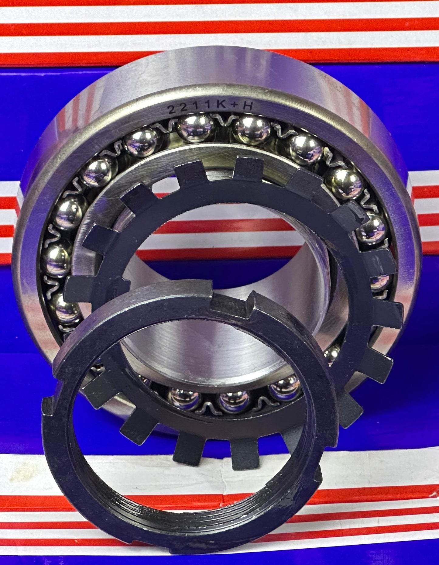 2211K+H Tapered Self Aligning Bearing with Adapter Sleeve 50x100x25