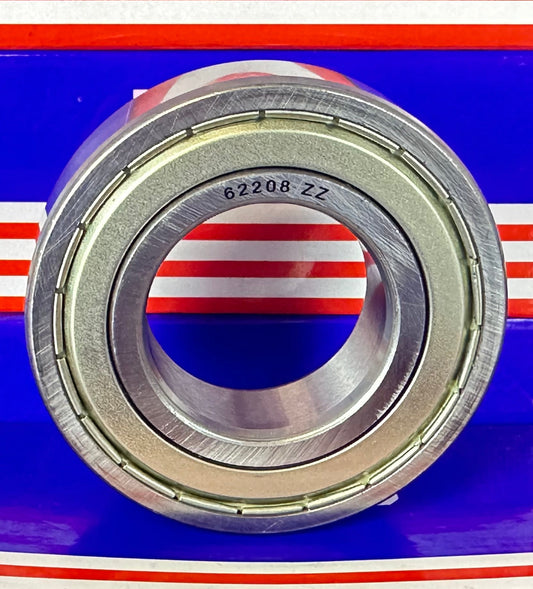 62208 ZZ  40x80x23 Shielded Deep Groove Ball Bearing