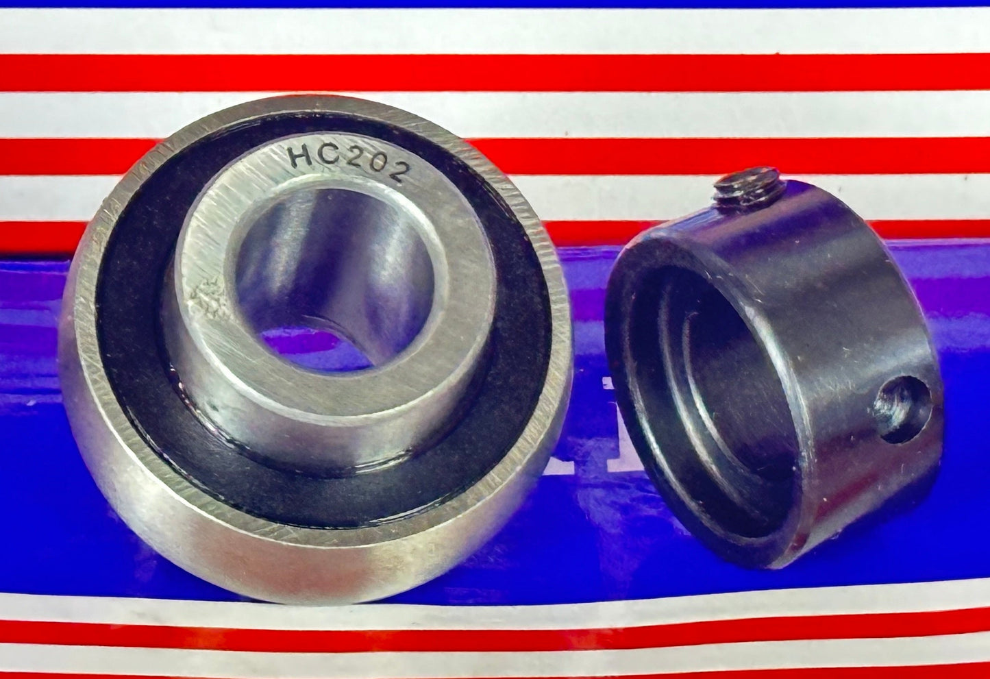HC202 15mm Axle Bearing insert with eccentric Collar
