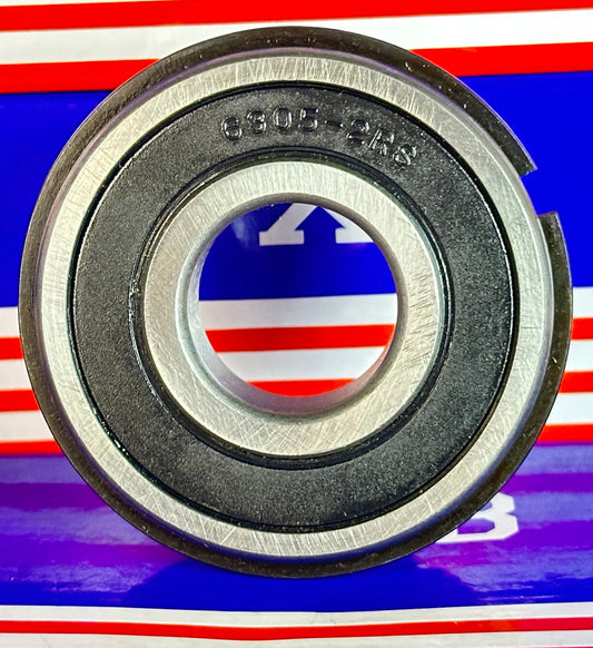 6305-2RSNR Sealed Bearing 25x62x17 with Snap Ring