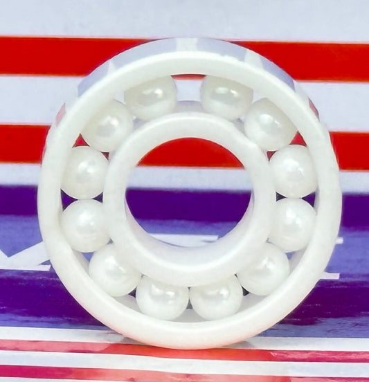 R6 Full Complement Ceramic Bearing 3/8x7/8x9/32 inch ZrO2 Bearings