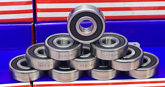 6200-2RS 10x30x9 Sealed 10mm Bore Bearing Pack of 10