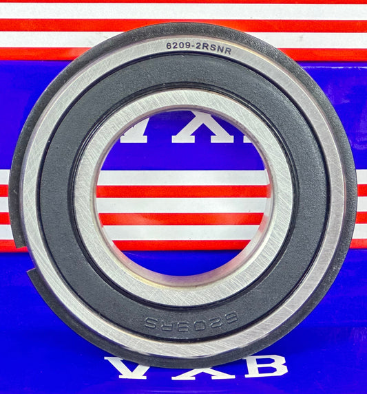 6209-2RSNR Sealed Bearing 45x85x19 with Snap Ring
