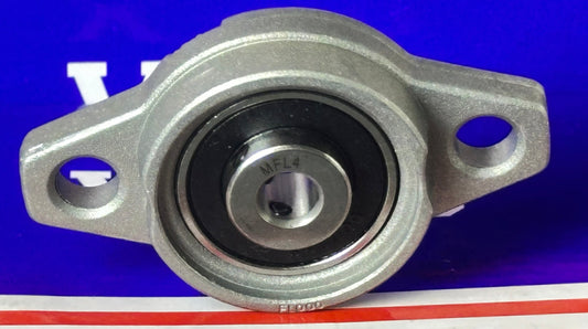 1/4 inch Flanged Miniature Pillow Block Mounted Bearings MFL4