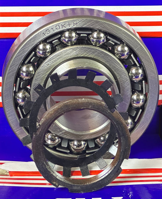 1310K+H Tapered Self Aligning Bearing with Adapter Sleeve 45x110x27