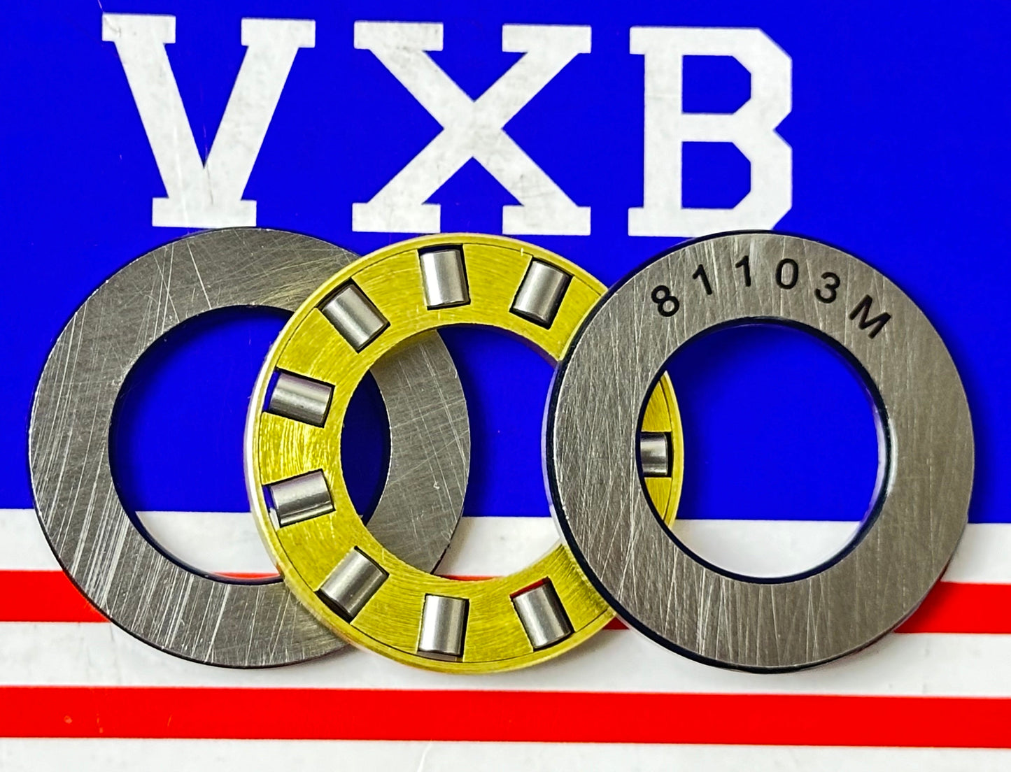 81103M Cylindrical Roller Thrust Bearings Bronze Cage 17x30x9 mm