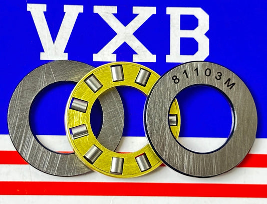 81103M Cylindrical Roller Thrust Bearings Bronze Cage 17x30x9 mm