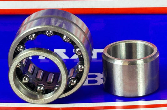 NKIB59/22  Combined Needle Roller Bearing with 3-Point Contact Ball Bearing 22x39x25mm