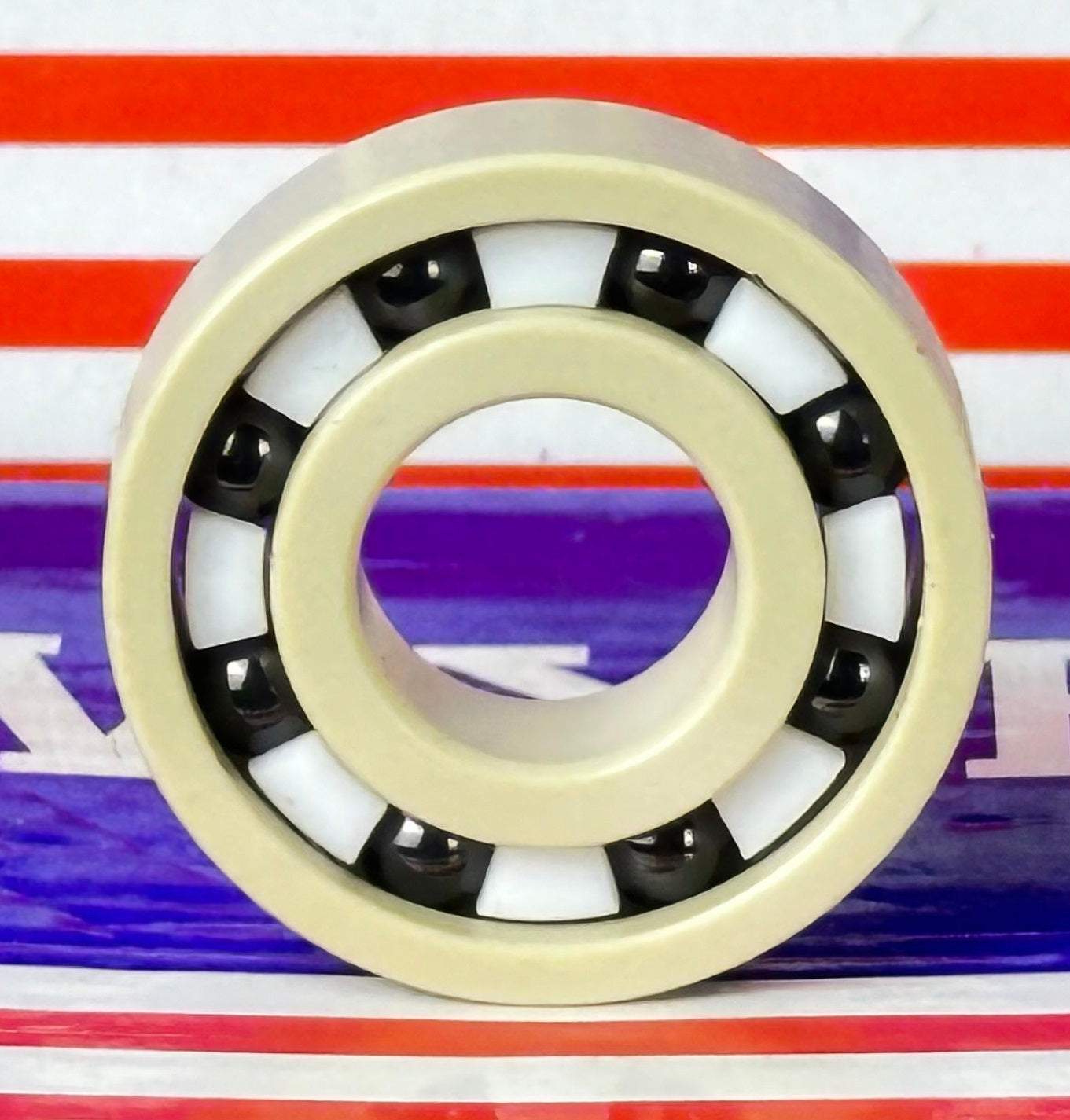 PEEK 6001 Ball Bearing PTFE cage Si3N4 Ceramic Balls 12x28x8