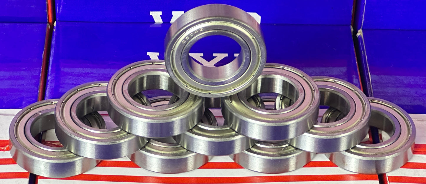 61904ZZ 20x37x9 Shielded Bearing Pack of 10