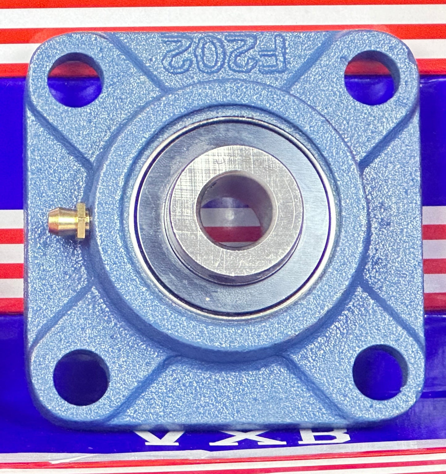 15mm Bearing UCF202 + Square Flanged Cast Housing Mounted Bearings