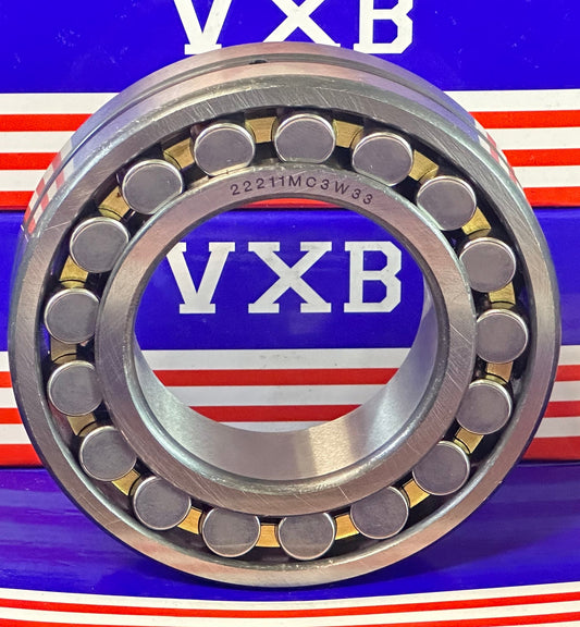 22211MC3W33 Spherical Roller Bearing 55x100x25