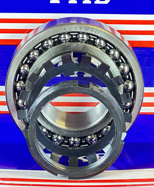 1211K+H Tapered Self Aligning Bearing with Adapter Sleeve 55x110x22 - VXB Ball Bearings