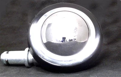 2.3" inch 58mm Shepherd Round ball Rubber Tread with Chrome Plating Caster Wheel - VXB Ball Bearings
