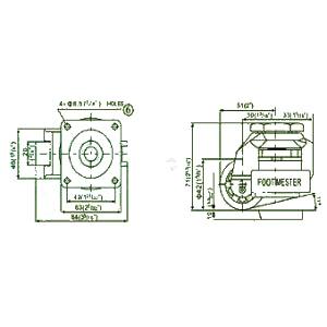 2.36" inch Adjustable Height Floor Lock Heavy Duty Caster Wheel 60mm with Flange - VXB Ball Bearings