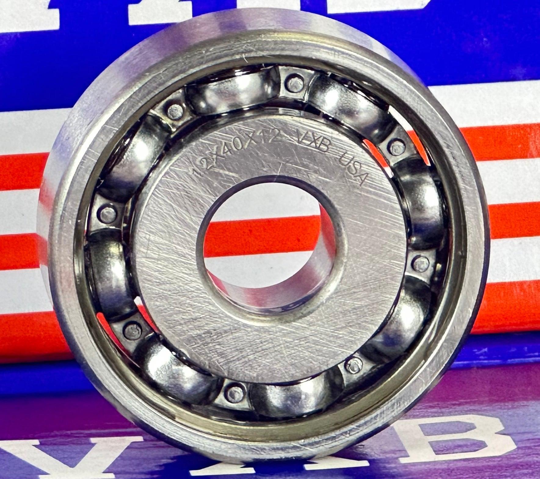 2 Ball Bearing 12x40x12 Open - VXB Ball Bearings