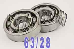 2 Bearing 63/28 28x68x18 Open - VXB Ball Bearings