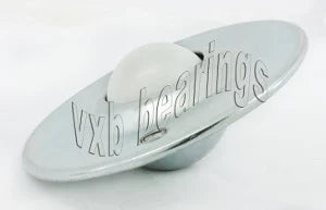 2 Holes 1 Inch Flange Ball Transfer Unit Mounted Bearings - VXB Ball Bearings