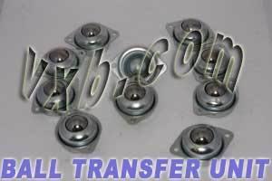 2 Holes Flange Ball Transfer Unit 1 inch pack of 10 Mounted Bearings - VXB Ball Bearings
